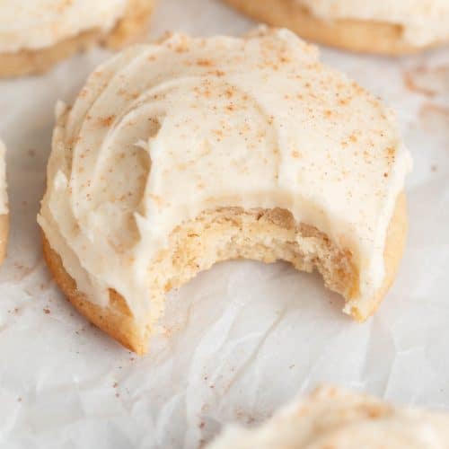 Eggnog Cookies with Eggnog Buttercream