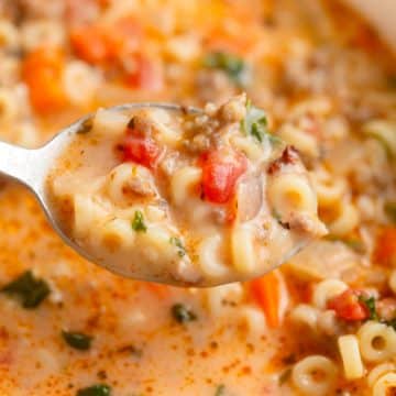Creamy Italian Sausage Pasta Soup