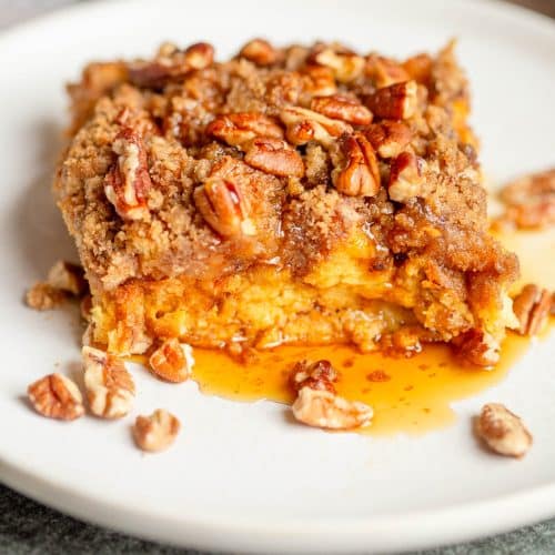 Brioche Pumpkin French Toast Casserole