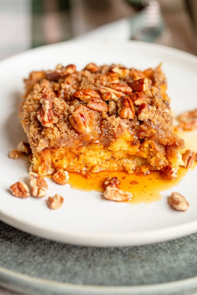 Brioche Pumpkin French Toast Casserole