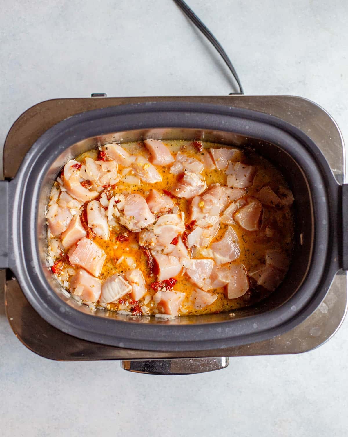Crockpot Marry Me Chicken Pasta Step by Step