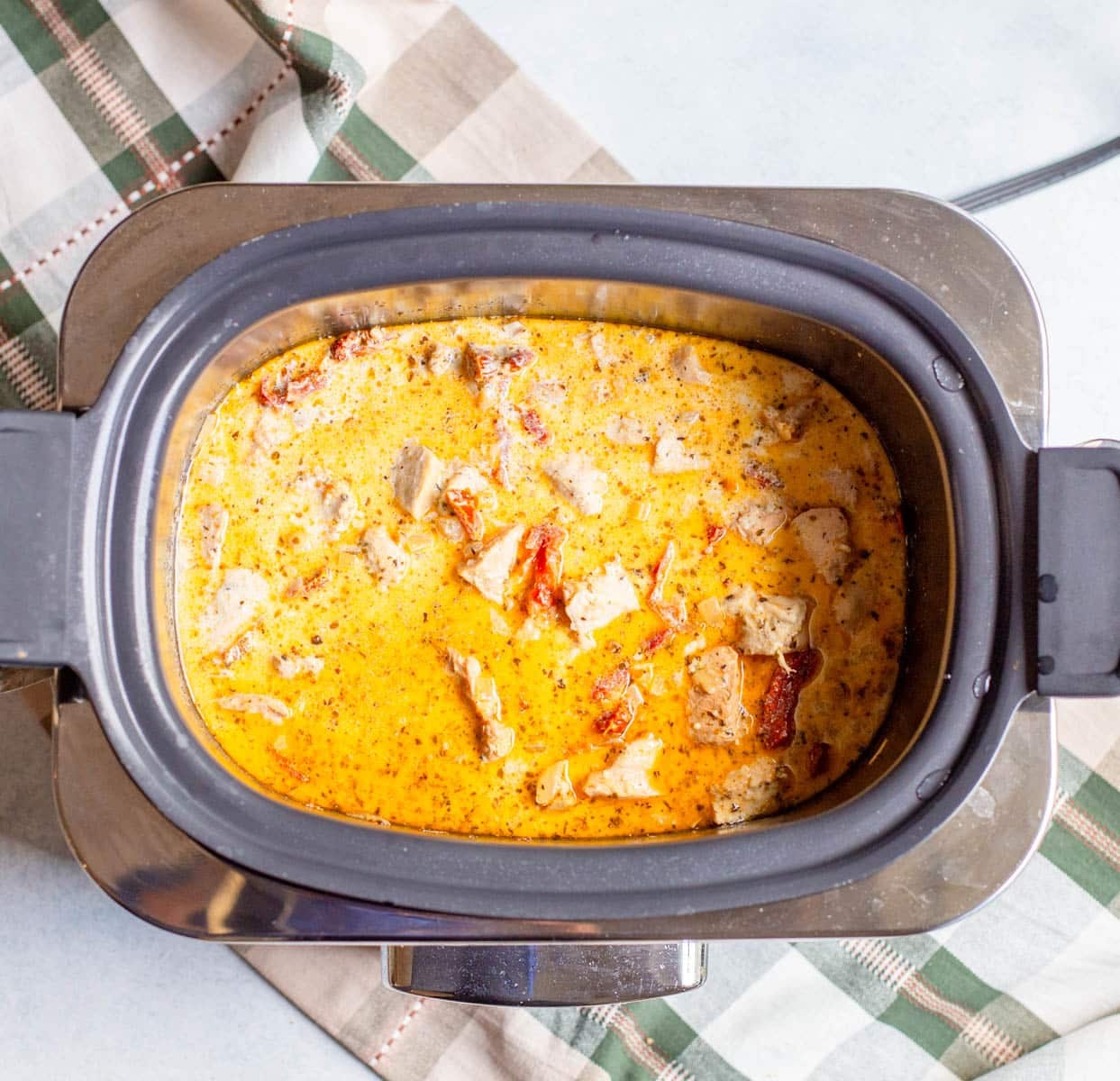 Crockpot Marry Me Chicken Pasta Step by Step