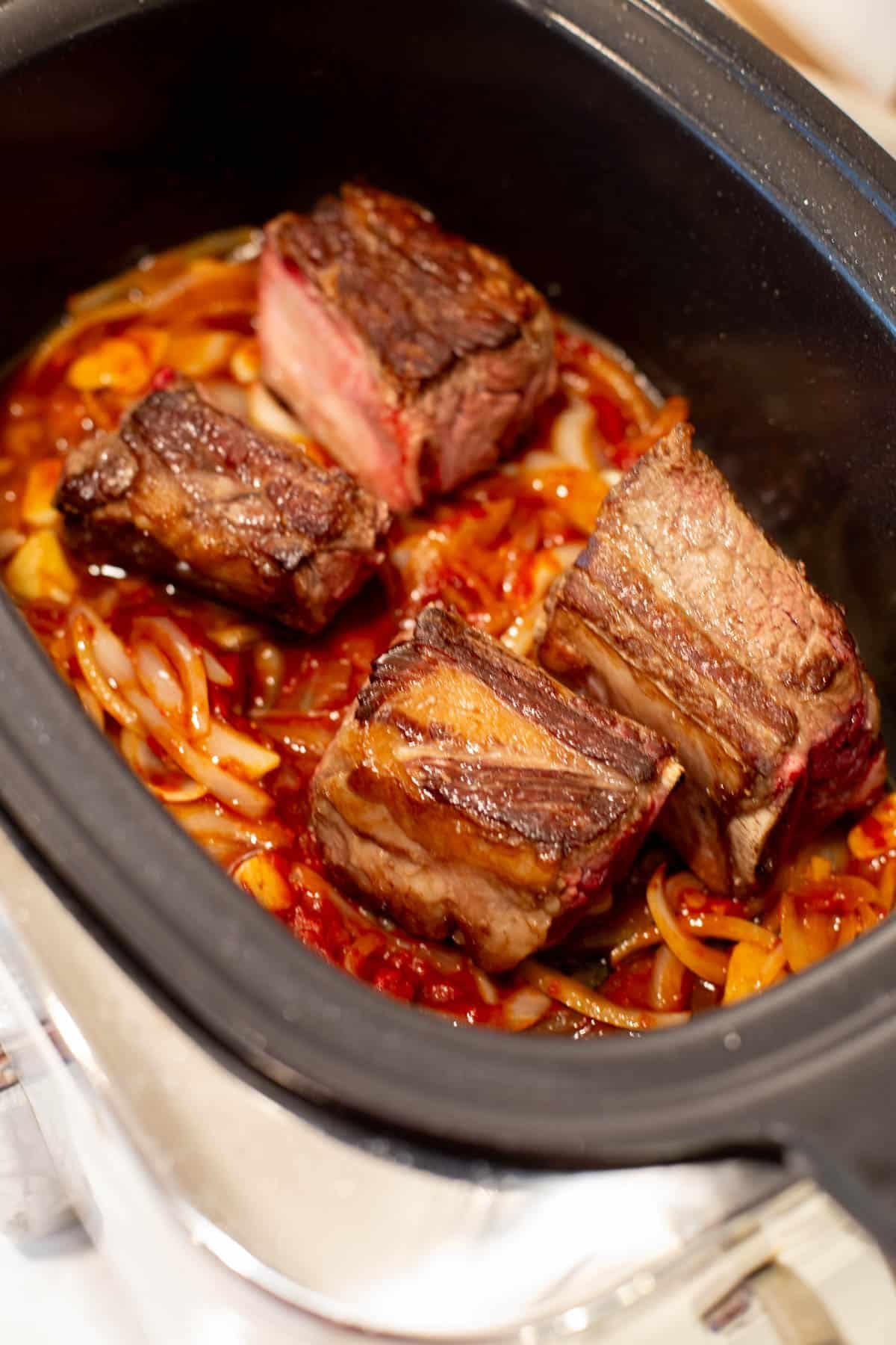 Short Rib Noodle Soup Step by Step Process Photo