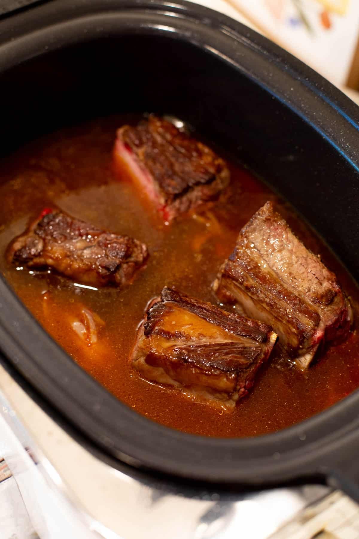 Short Rib Noodle Soup Step by Step Process Photo