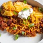 Slow Cooker Chili Cornbread Casserole