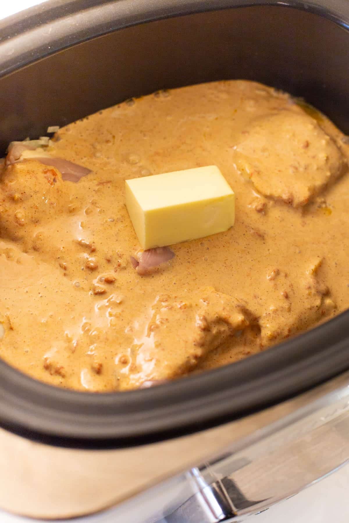 Slow Cooker Butter Chicken process photo
