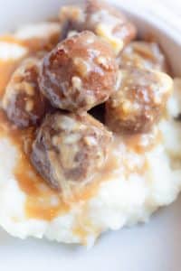 Slow Cooker French Onion Meatballs